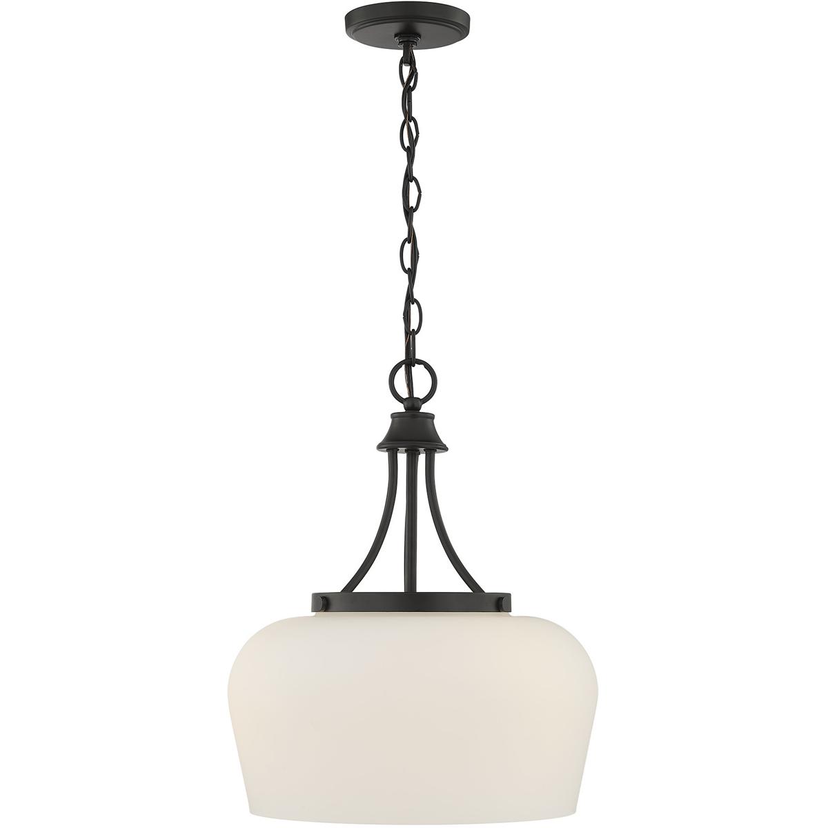 Savoy House 7-6034-3-BK Octave 3 Light 15 inch Matte Black Pendant Ceiling Light, Essentials