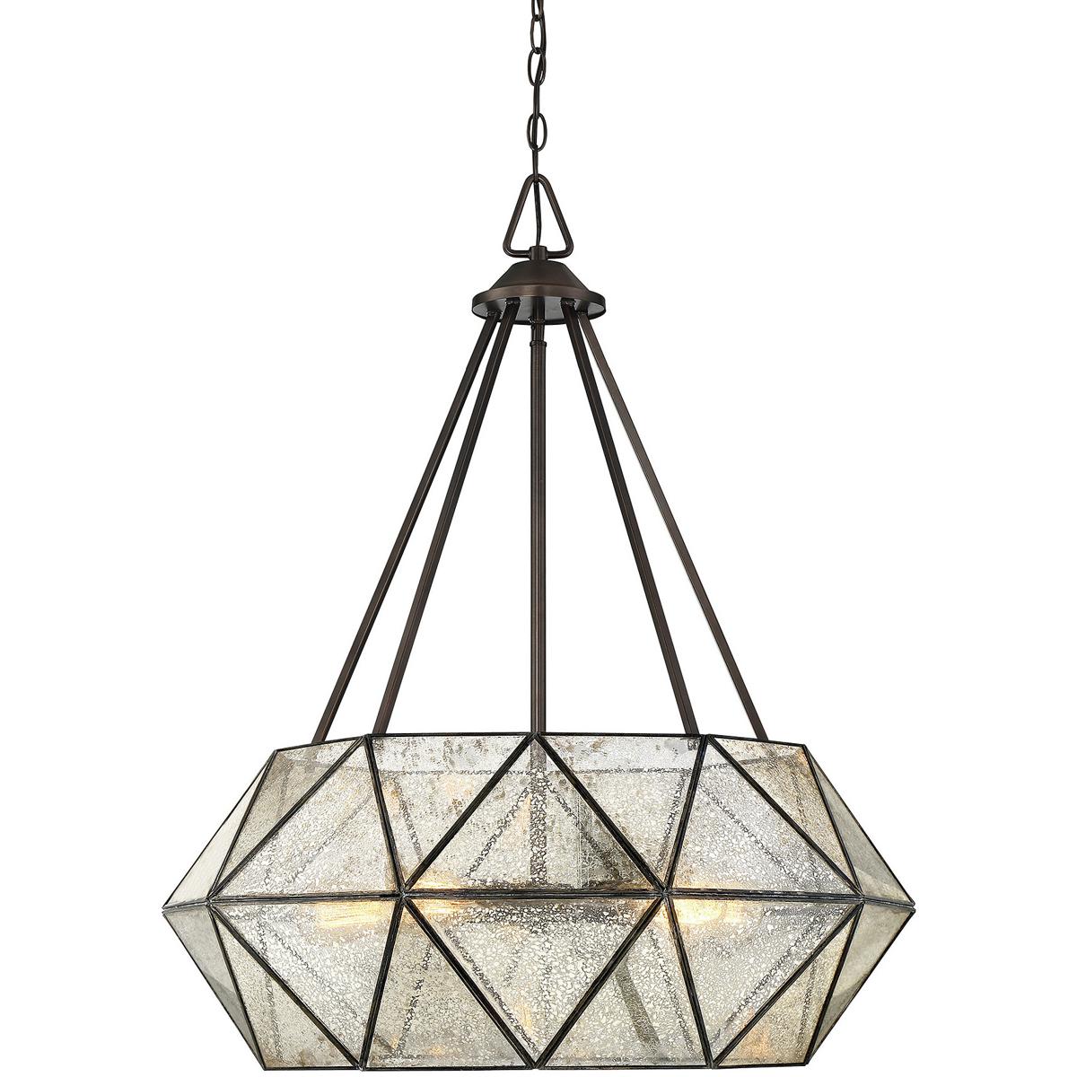 Savoy House 7-9009-5-28 Tartan 5 Light 28 inch Oiled Burnished Bronze Pendant Ceiling Light