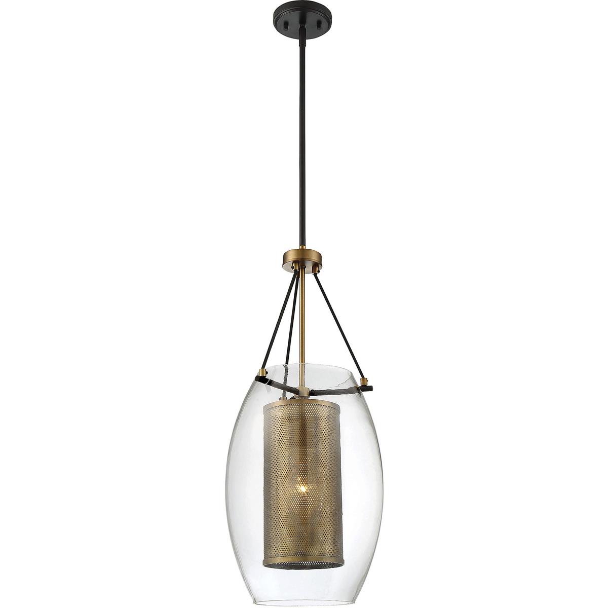 Savoy House Lighting 79063195 Dunbar Pendant Warm Brass/Bronze accents