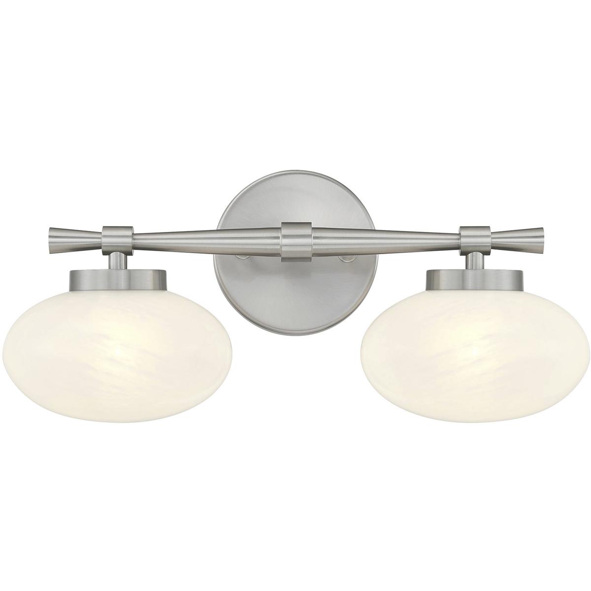 Savoy House 8-1050-2-SN Barrow 2 Light 17 inch Satin Nickel Bathroom Vanity Light Wall Light