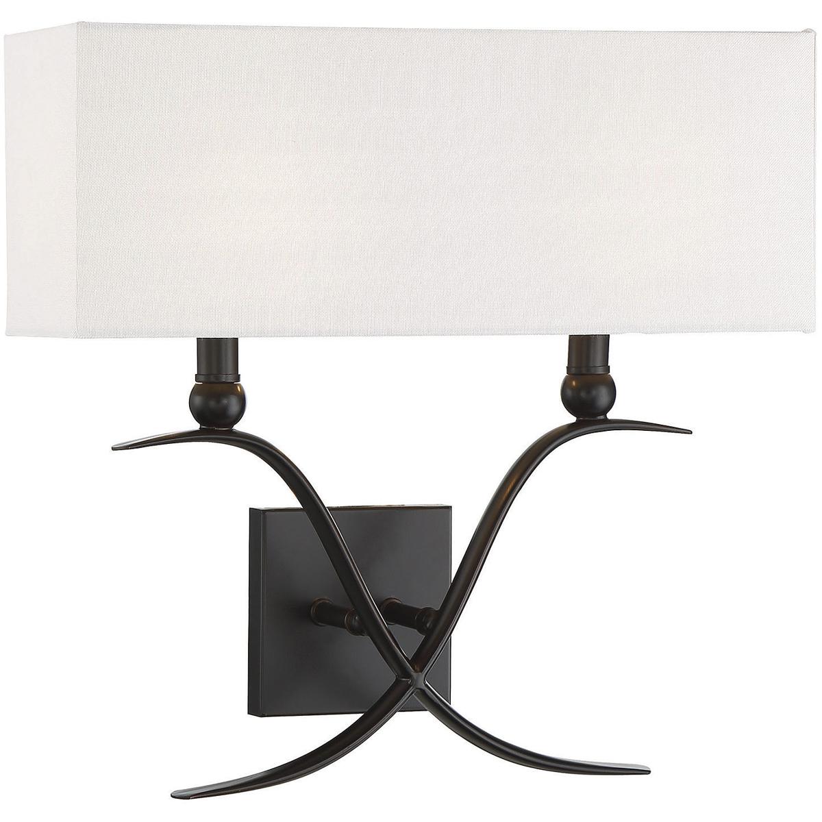 house 9-800-2-44 payton 2 light 16 inch classic bronze wall