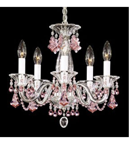 Minuet 5 Light Chandeliers in Silver 6985PK