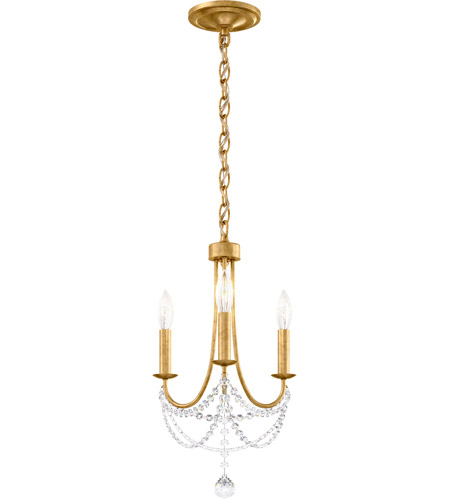 3 light gold chandelier