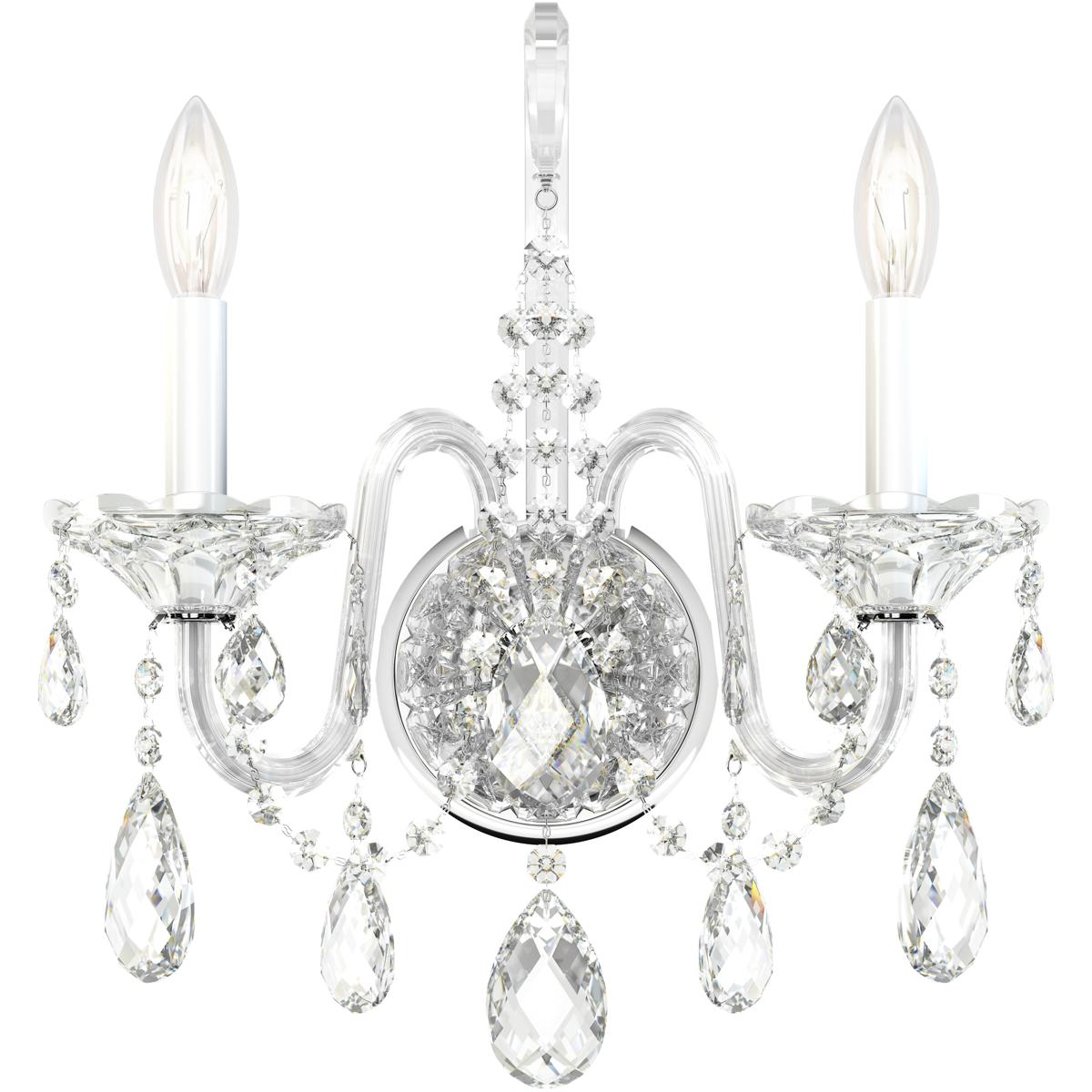Schonbek 2991-40H Sterling 2 Light 6.5 inch Polished Silver Wall Sconce Wall Light in Heritage
