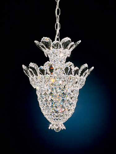 Schonbek 5846R Trilliane 5 Light Silver Pendant Ceiling Light in Radiance