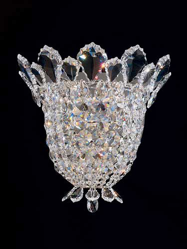 Schonbek 5876R Trilliane 3 Light 6 inch Silver Wall Sconce Wall Light in Radiance