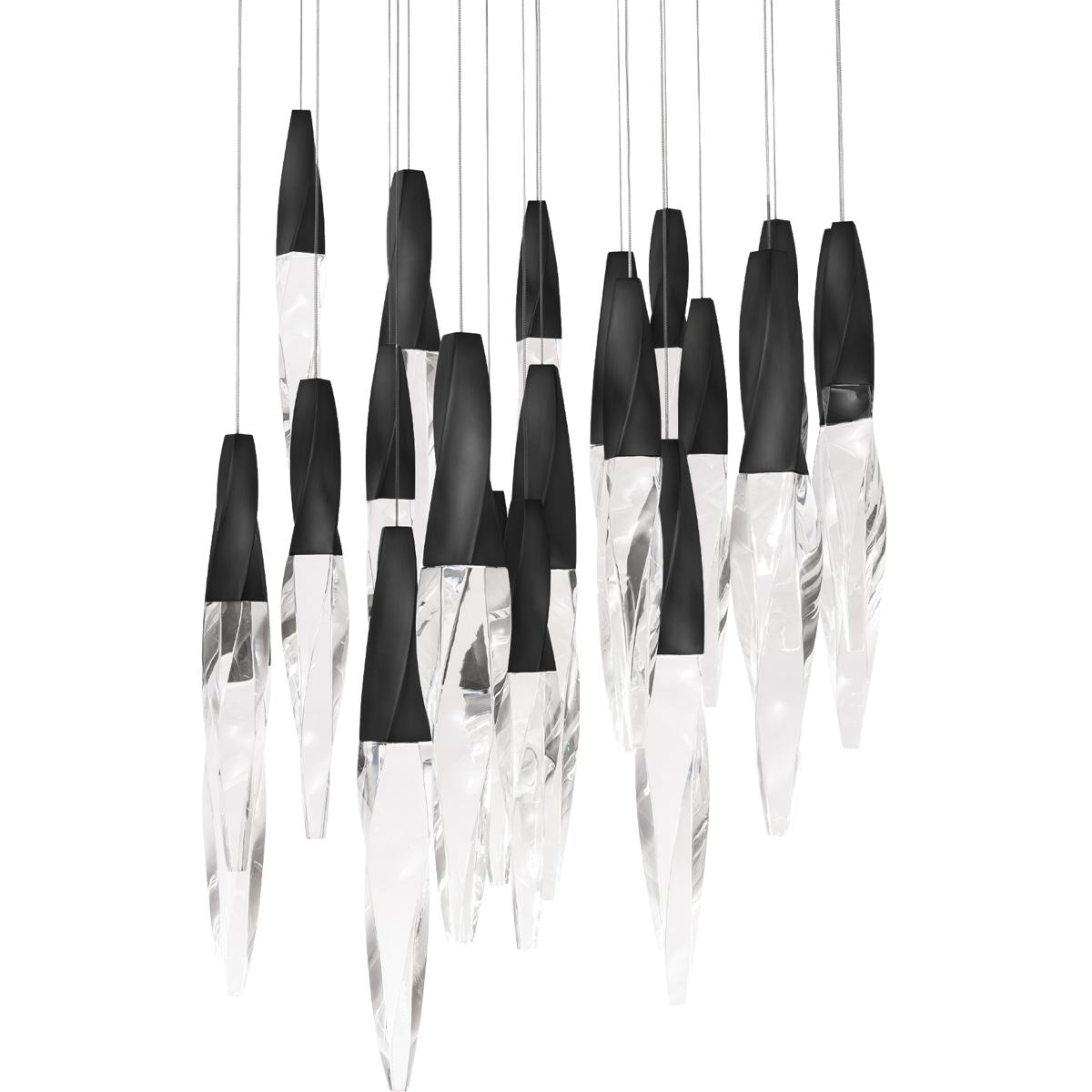 Schonbek BPD13221-BK Beyond Kindjal LED 26 inch Black Multi-Light Pendant Ceiling Light, Beyond