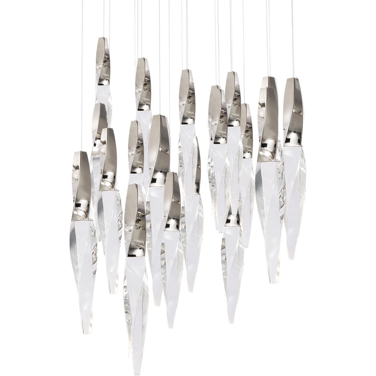 Schonbek BPD13221-PN Beyond Kindjal LED 26 inch Polished Nickel Multi-Light Pendant Ceiling Light, Beyond