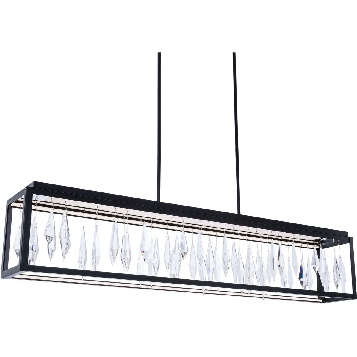 Schonbek BPD16254BK Beyond Mirage LED 54 inch Black Linear Pendant Ceiling Light Beyond