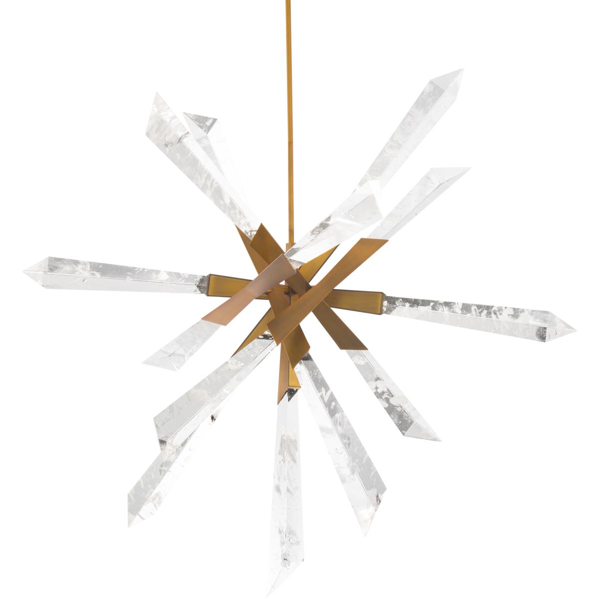 Schonbek BPD31236AB Beyond Solitude LED 355 inch Aged Brass Chandelier Ceiling Light Beyond