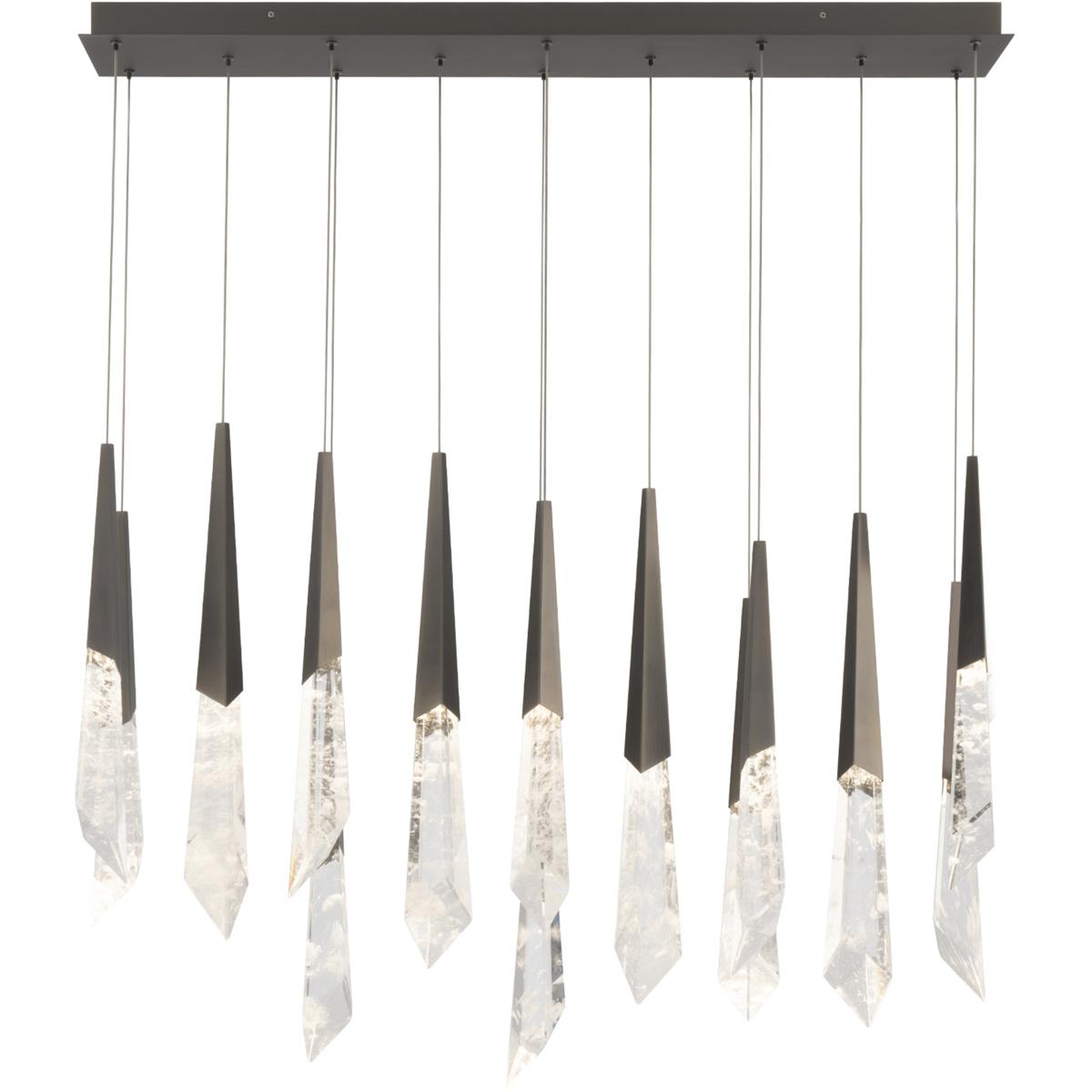 Schonbek BPD31414L-AN Beyond Solitude LED 9.5 inch Antique Nickel Multi-Light Pendant Ceiling Light, Square Canopy