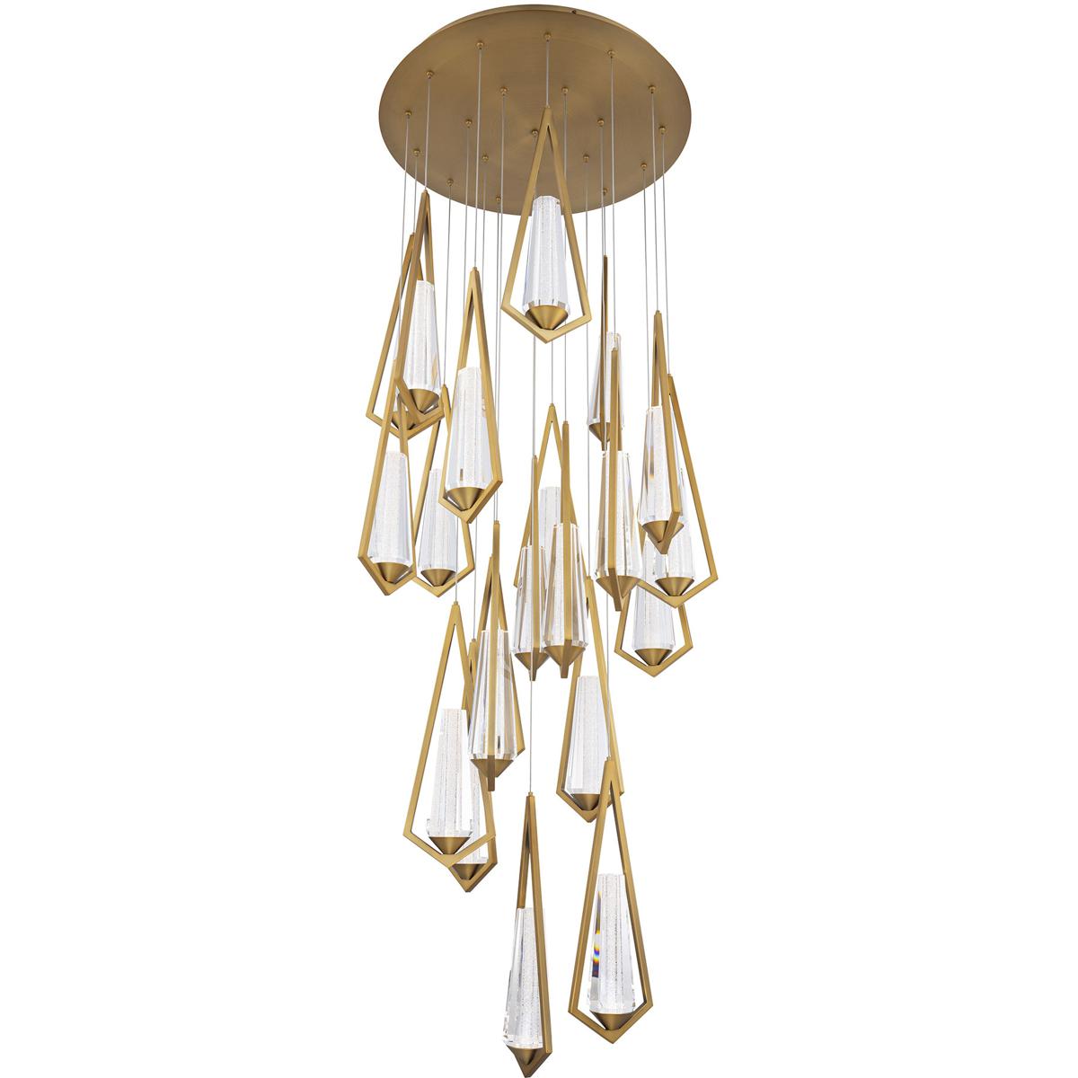 Schonbek BPD66221-AB Beyond Devotion LED 26 inch Aged Brass Multi-Light Pendant Ceiling Light