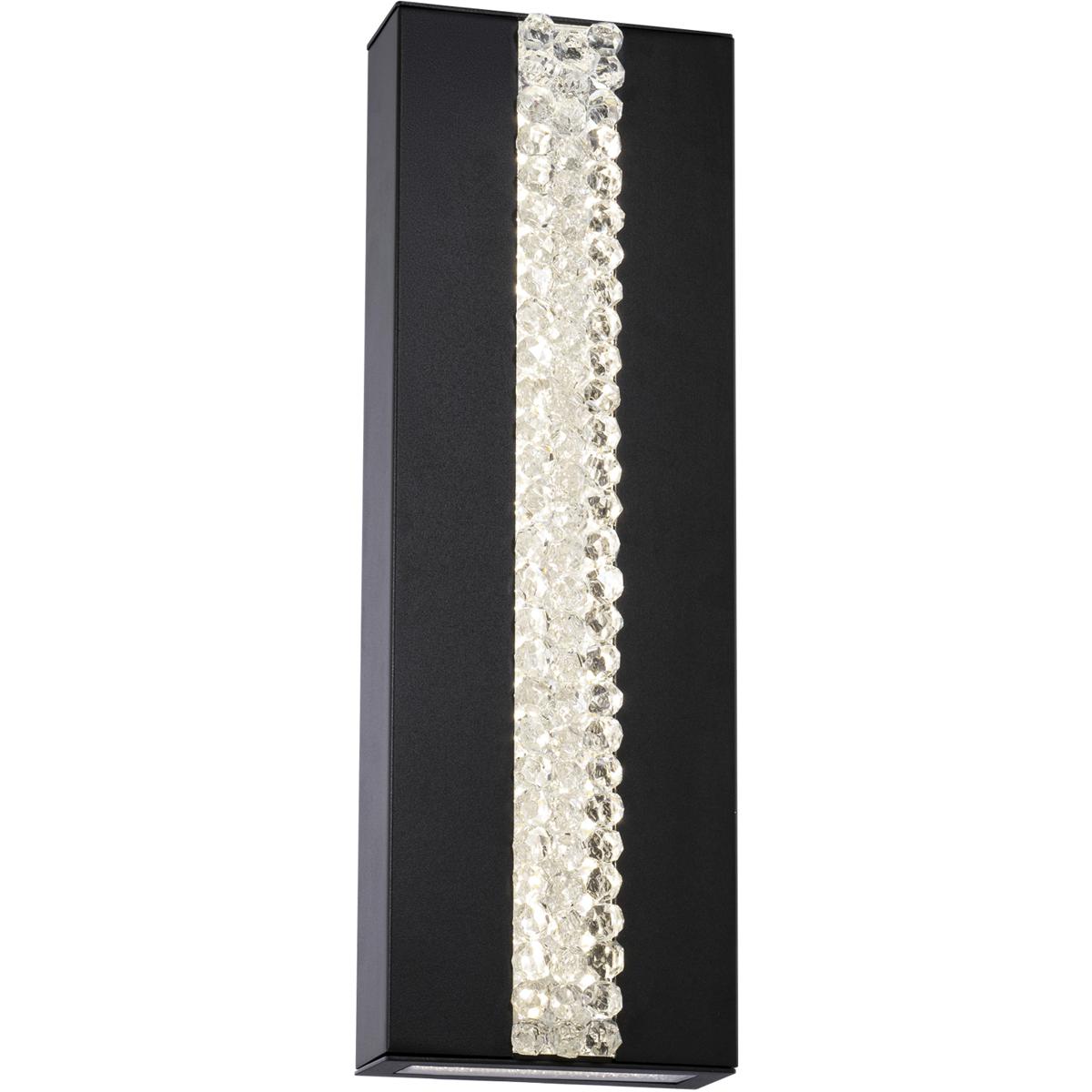 Schonbek BWSW49318BK Beyond Cascade LED 18 inch Black Outdoor Wall Light Beyond