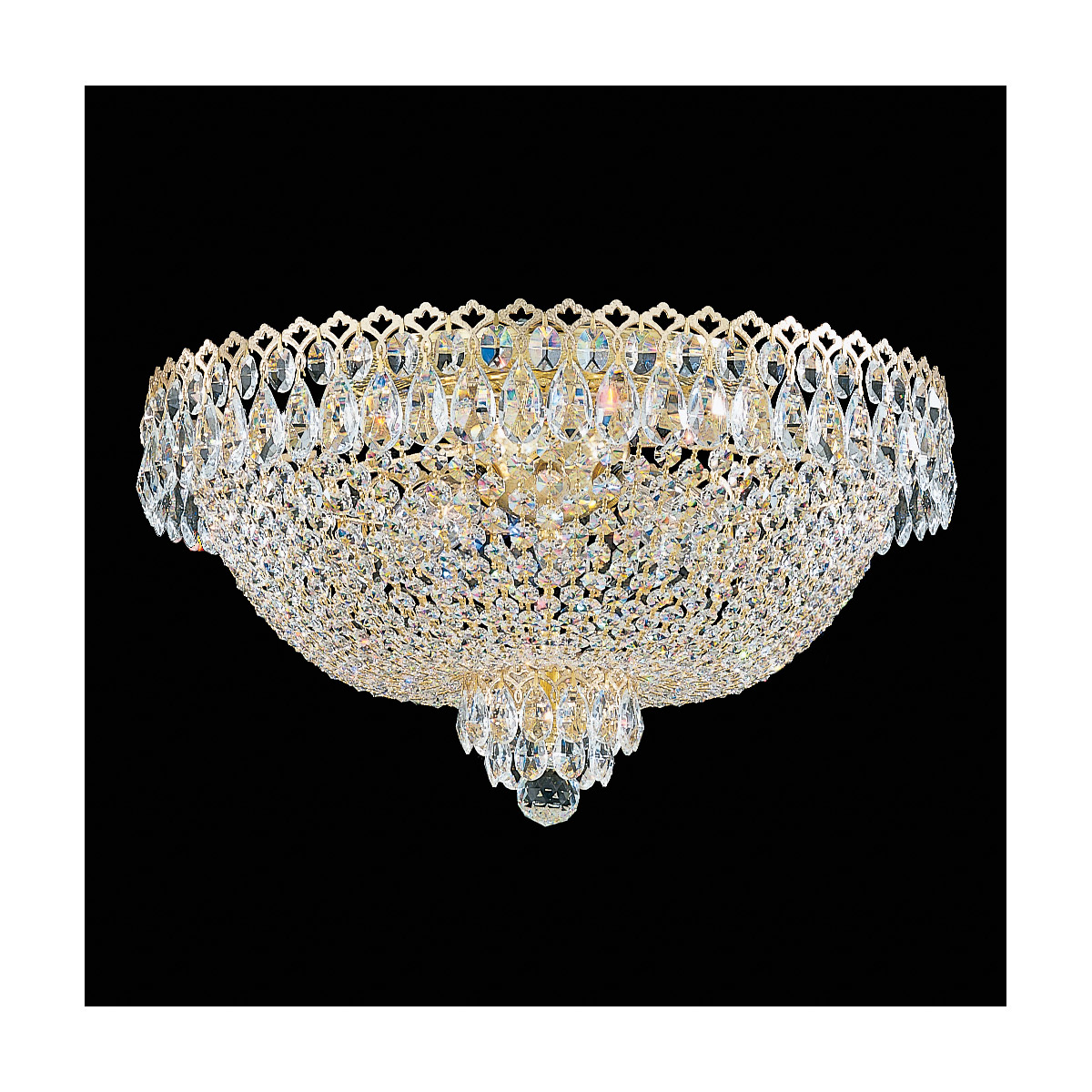 Schonbek 2618-211O Camelot 6 Light Aurelia Flush Mount Ceiling Light in Optic