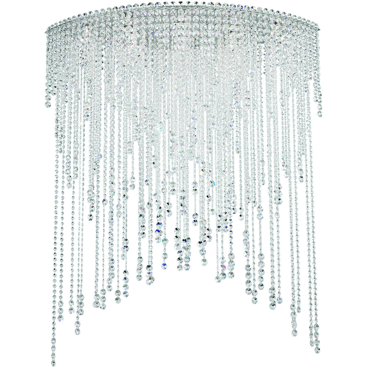 Schonbek CH4803N-401R Chantant 8 Light 22 inch Polished Stainless Steel Flush Mount Ceiling Light in Radiance