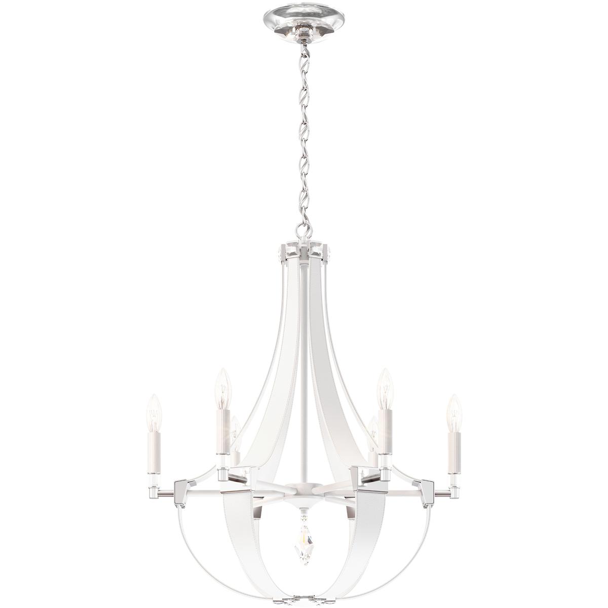 Schonbek CY1006N-LW1R Crystal Empire 6 Light White Pass Chandelier Ceiling Light