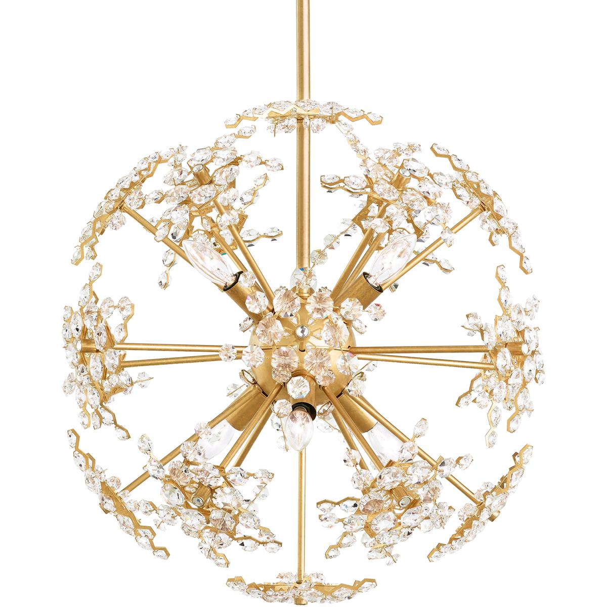 Schonbek DN1018N-22R Esteracae 6 Light Heirloom Gold Pendant Ceiling Light in Radiance