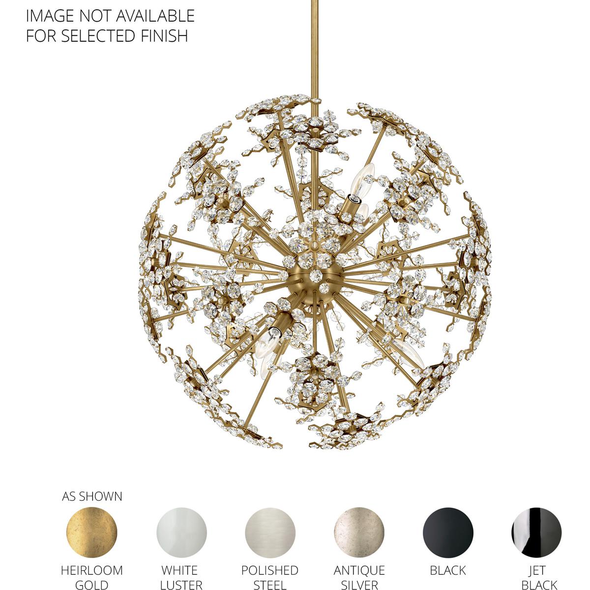 Schonbek DN1024N-306R Esteracae 6 Light White Luster Pendant Ceiling Light in Radiance