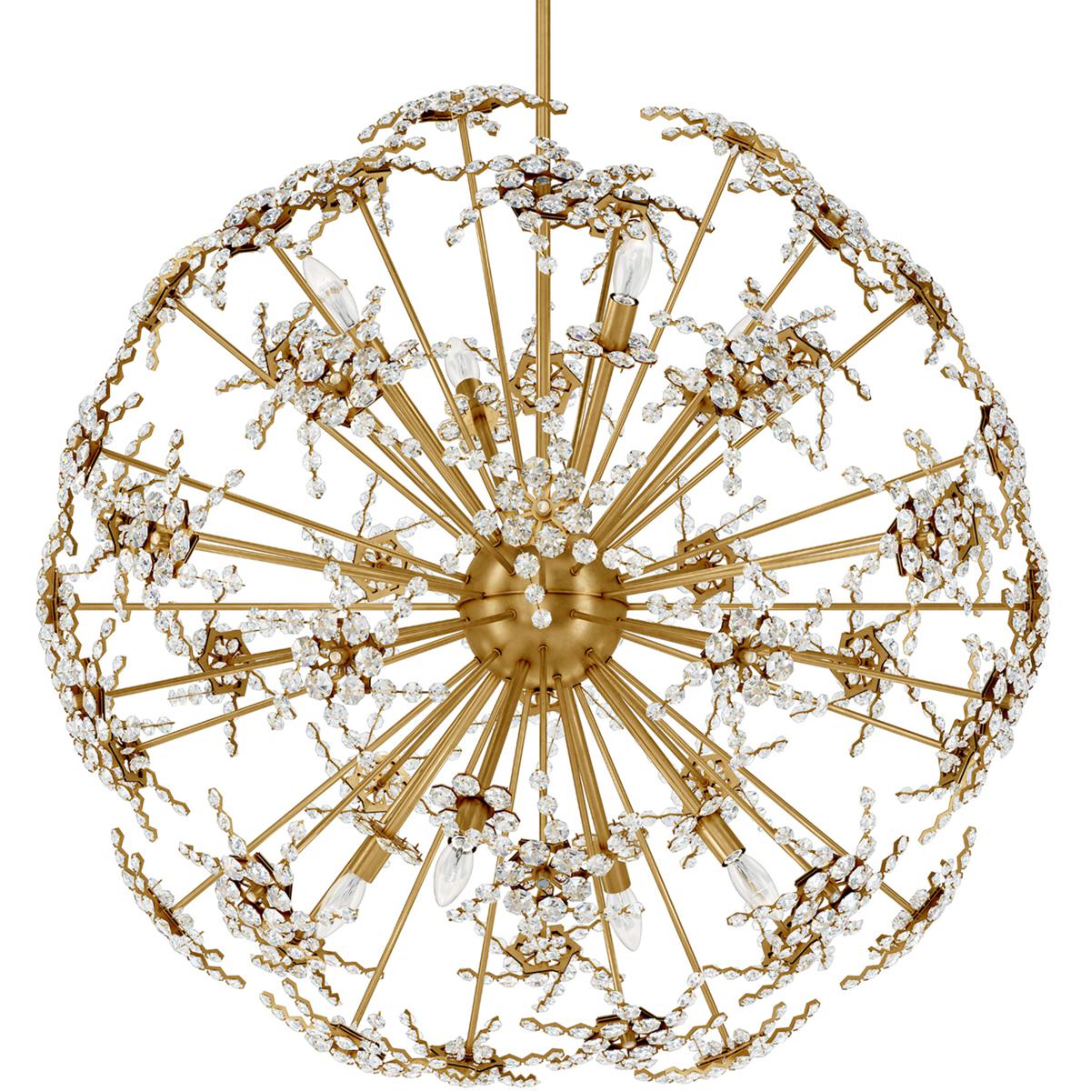 Schonbek DN1036N-22R Esteracae 8 Light Heirloom Gold Pendant Ceiling Light in Radiance