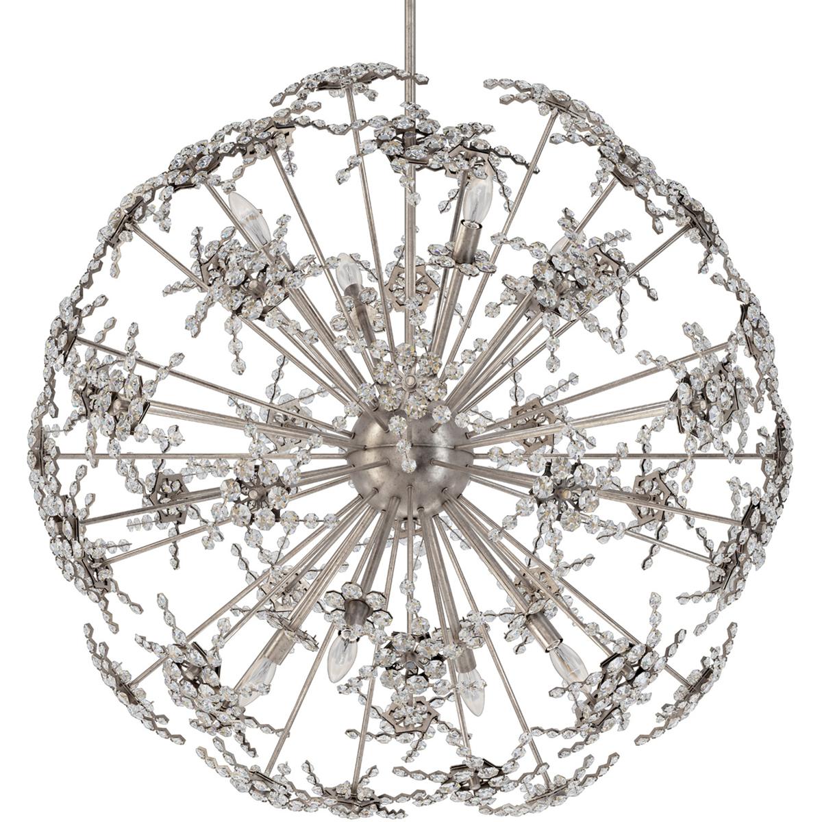 Schonbek DN1036N-48R Esteracae 8 Light Antique Silver Pendant Ceiling Light in Radiance