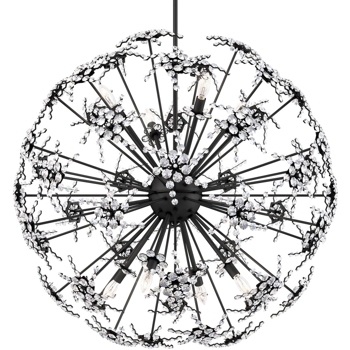 Schonbek DN1036N-51R Esteracae 8 Light Black Pendant Ceiling Light in Radiance