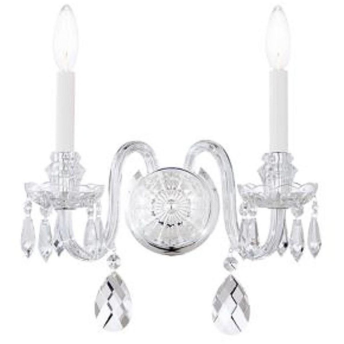 Schonbek HA5802N40H Hamilton Nouveau 2 Light 145 inch Polished Silver Wall Sconce Wall Light