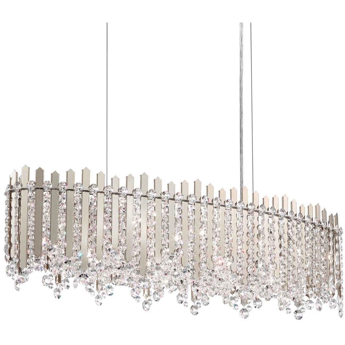 Schonbek MX8340N401R Chatter 12 Light 36 inch Polished Stainless Steel Linear Pendant Ceiling Light in Radiance