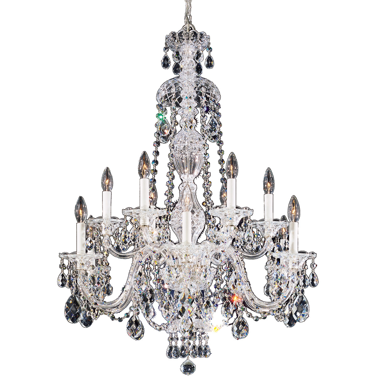 Schonbek 2997-211S Sterling 12 Light 29 inch Aurelia Chandelier Ceiling Light in Swarovski