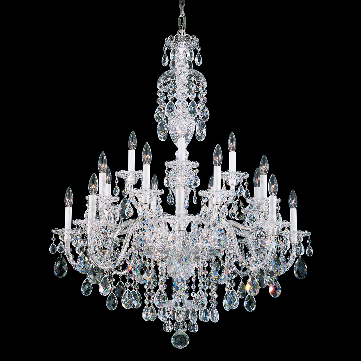 Schonbek 2998-211H Sterling 20 Light 34 inch Aurelia Chandelier Ceiling Light in Heritage