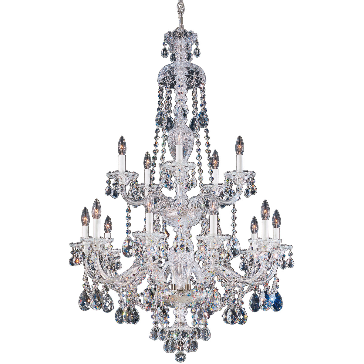 Schonbek 3608-211H Sterling 15 Light 32 inch Aurelia Chandelier Ceiling Light in Heritage