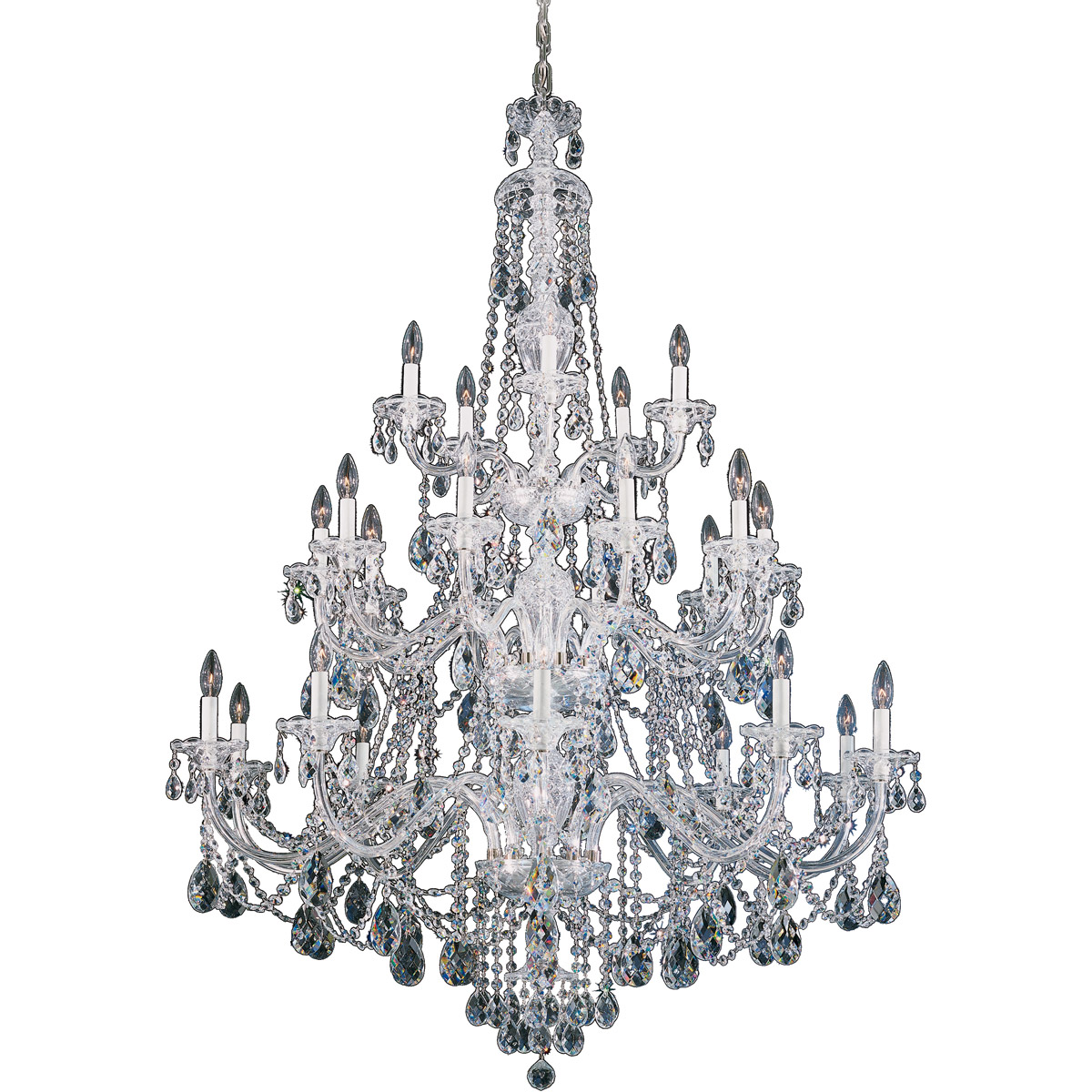 Schonbek 3610-211H Sterling 25 Light 45 inch Aurelia Chandelier Ceiling Light in Heritage