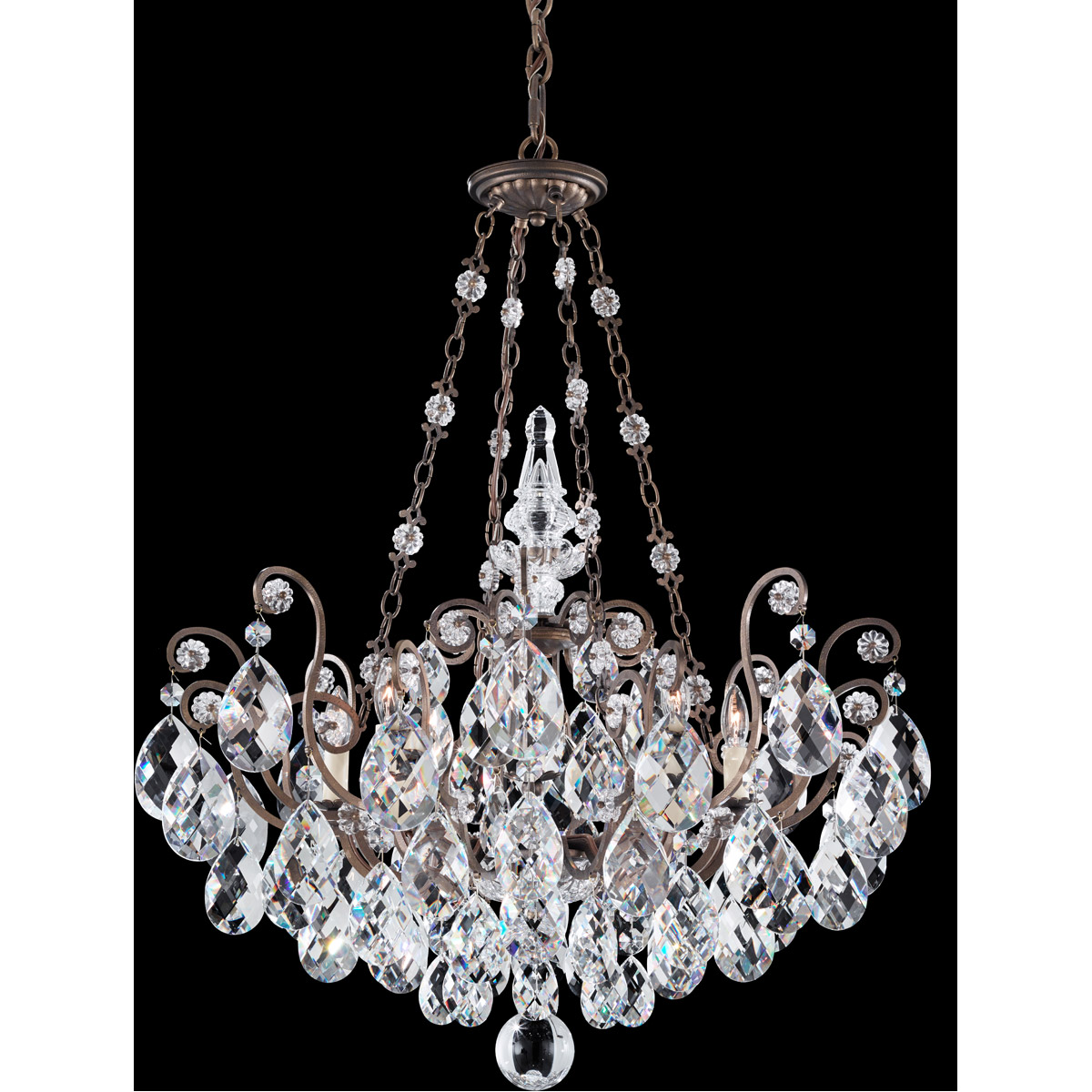 Schonbek 3787-26 Renaissance 8 Light 26.5 inch French Gold Pendant Ceiling Light in Heritage