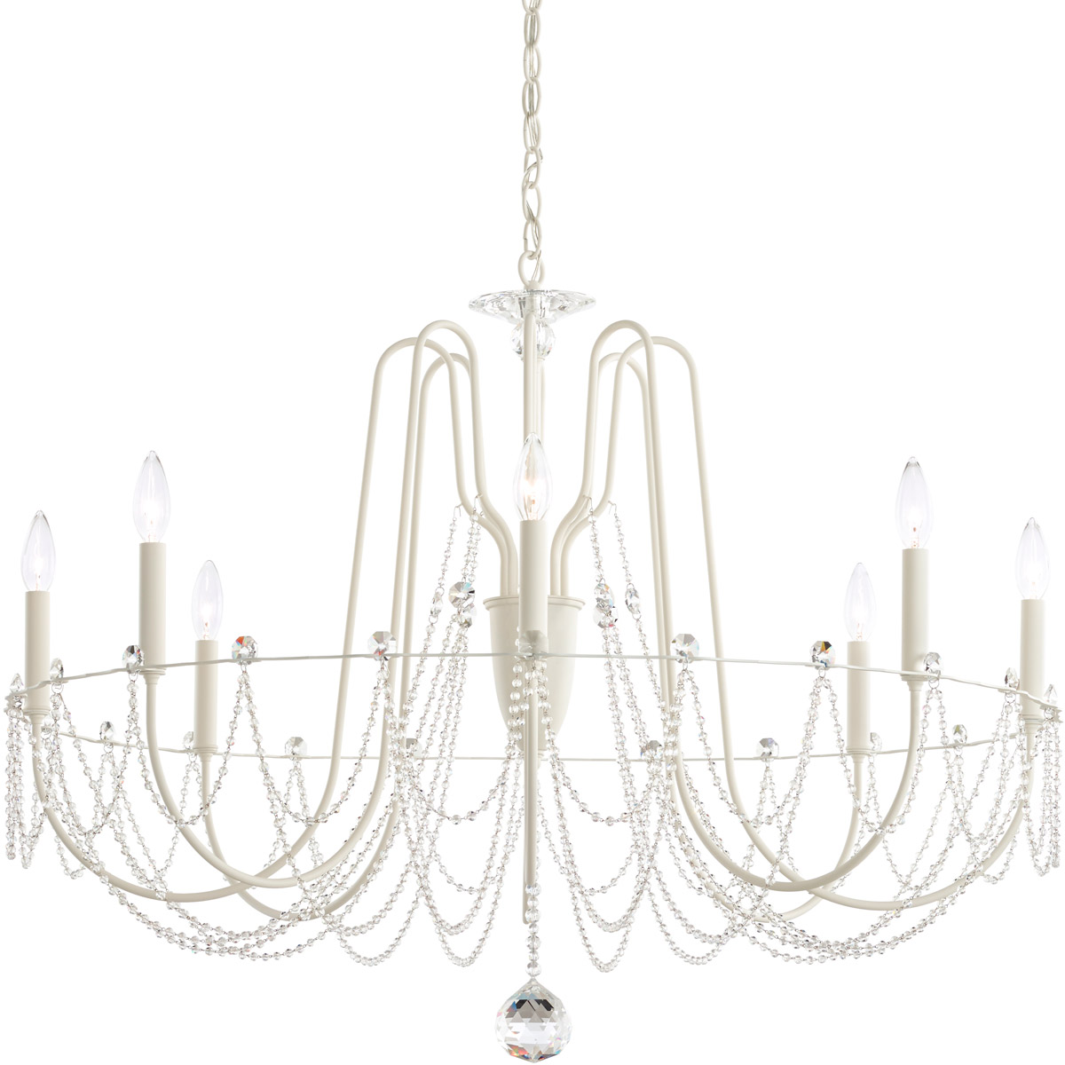 Schonbek AR1008N-26O Esmery 8 Light French Gold Chandelier Ceiling Light