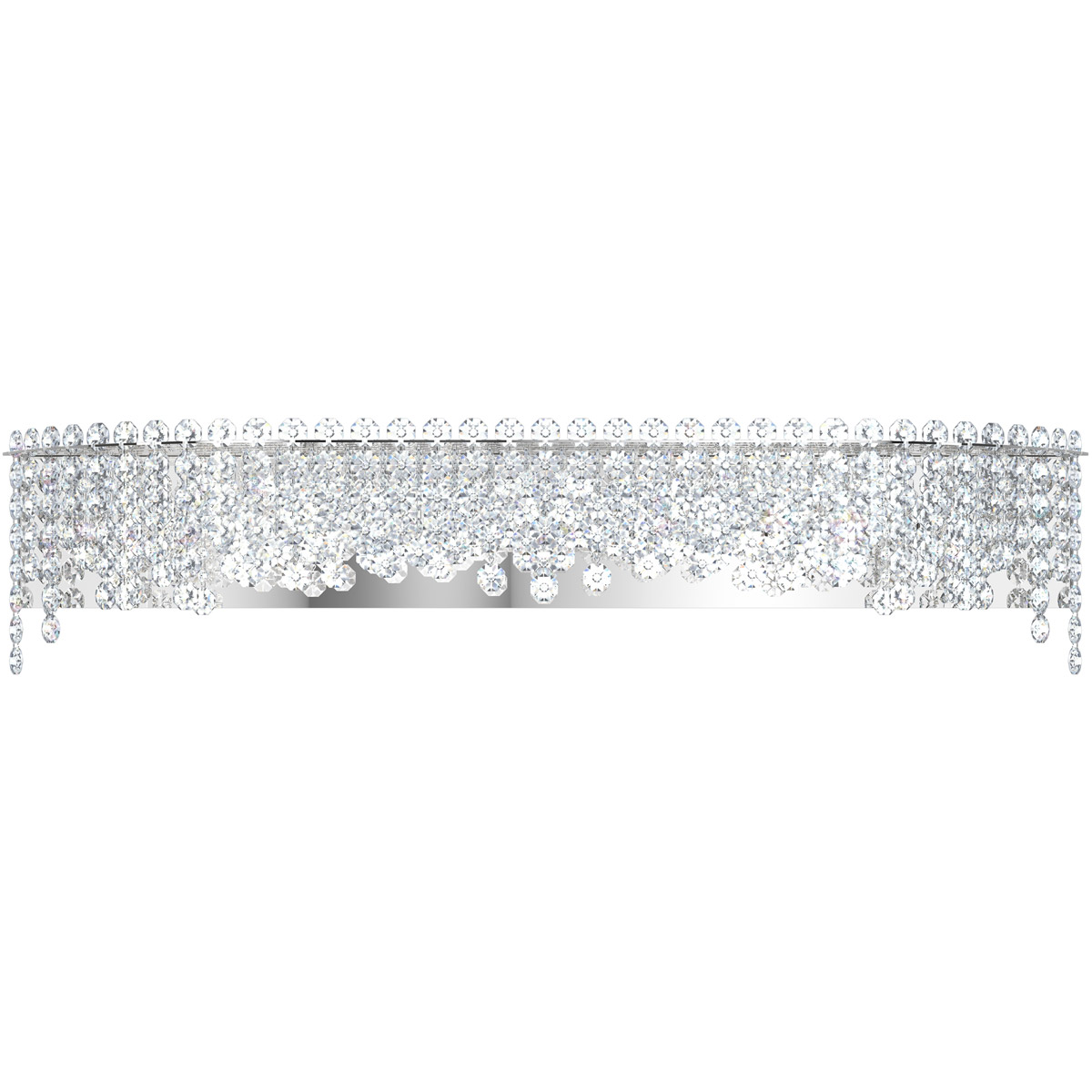 Schonbek CH3640N401O Chantant 6 Light 36 inch Polished Stainless Steel Bath Vanity Wall Light in Optic Strand