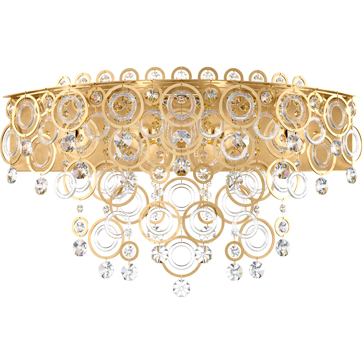Schonbek DR2440N-44O Circulus 4 Light 24.5 inch Heirloom Silver Bath Vanity & Wall Light in Optic