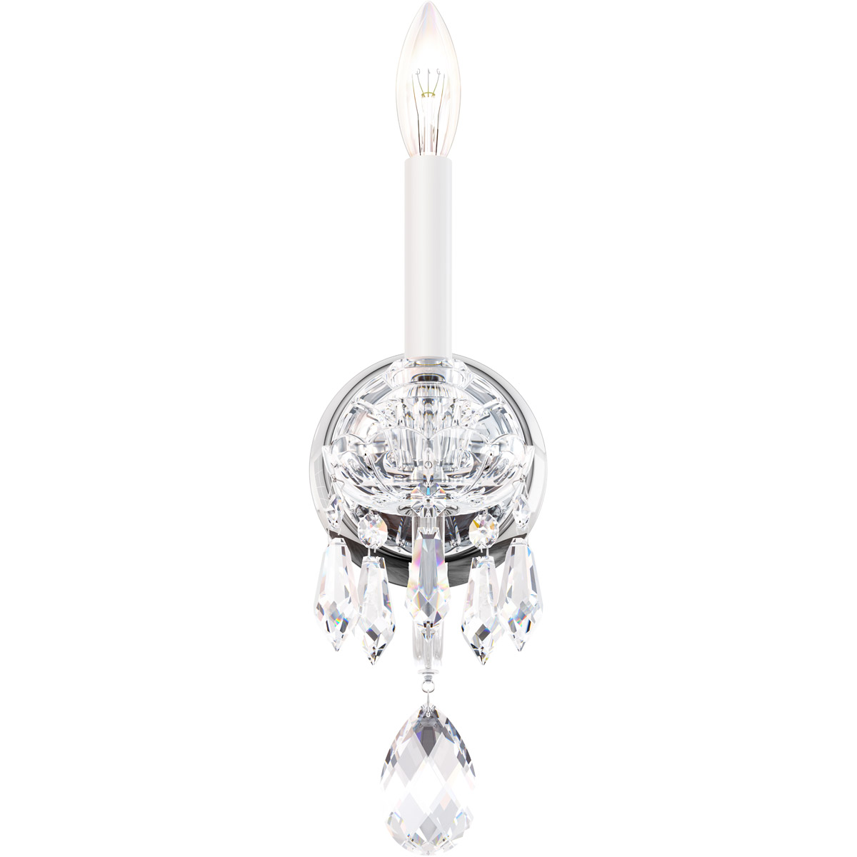 Schonbek HA5801N40H Hamilton Nouveau 1 Light 75 inch Polished Silver Wall Sconce Wall Light