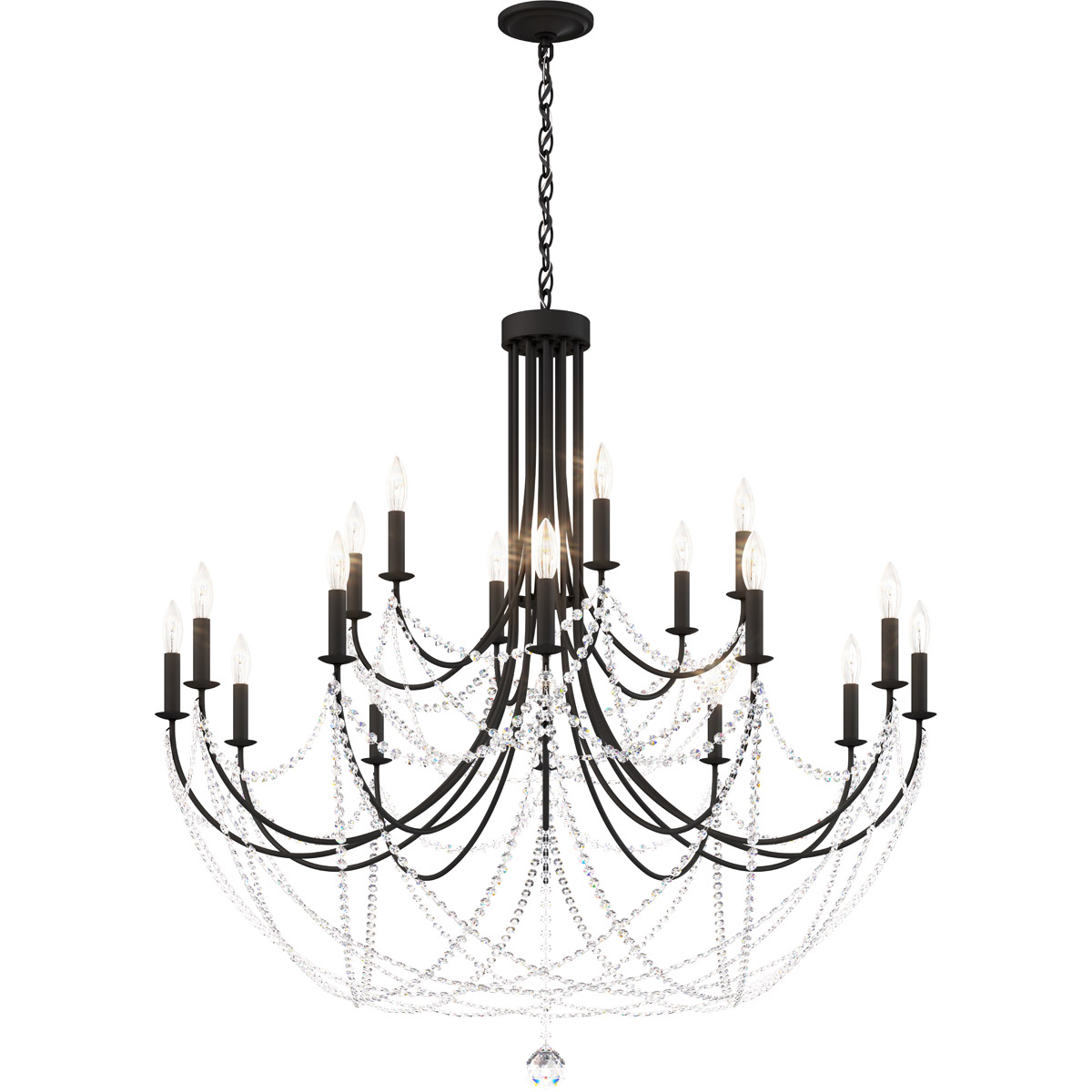 Schonbek RJ1018N-51O Verdana 18 Light Black Chandelier Ceiling Light