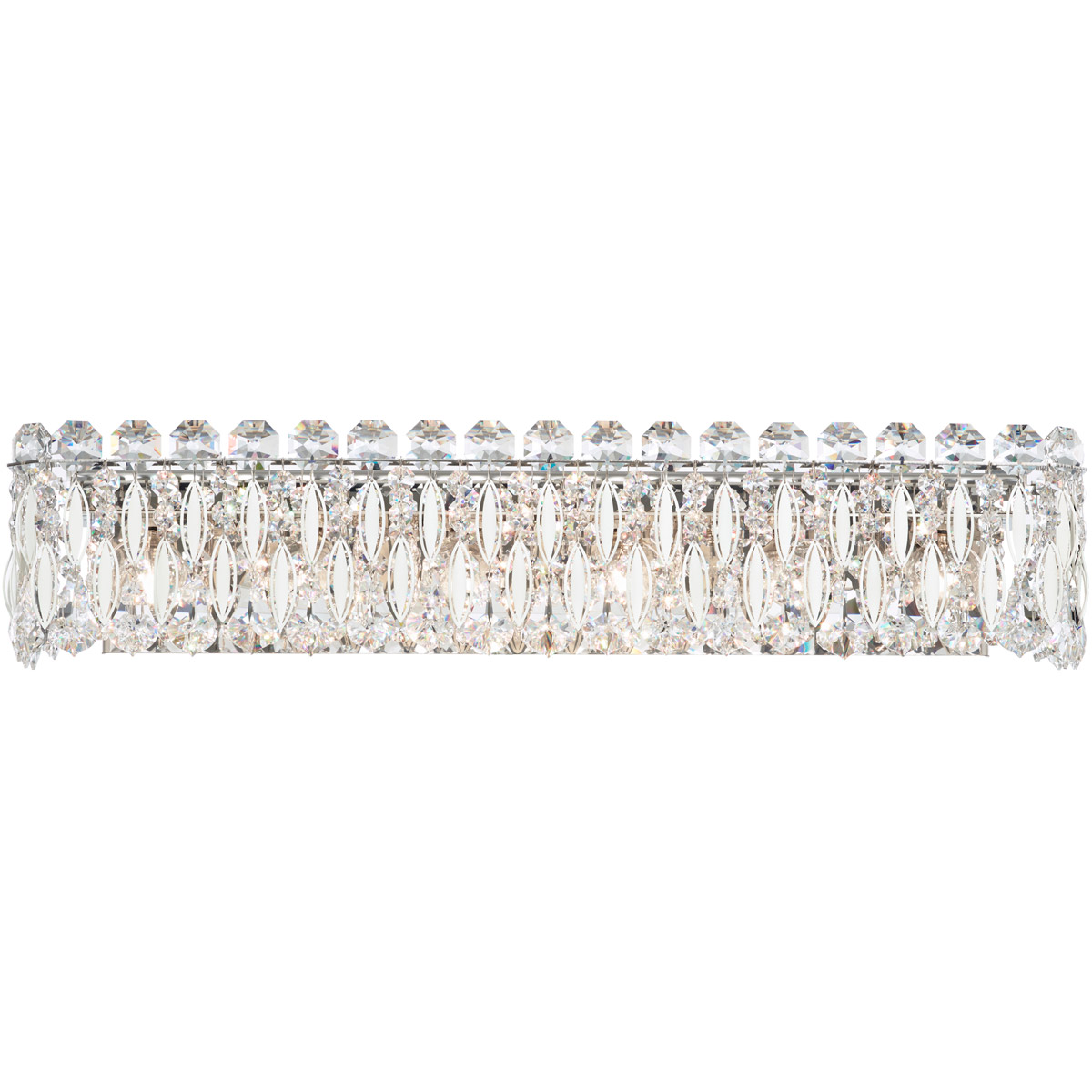 Schonbek RS8324N-06S Sarella 6 Light White Wall Sconce Wall Light in Swarovski
