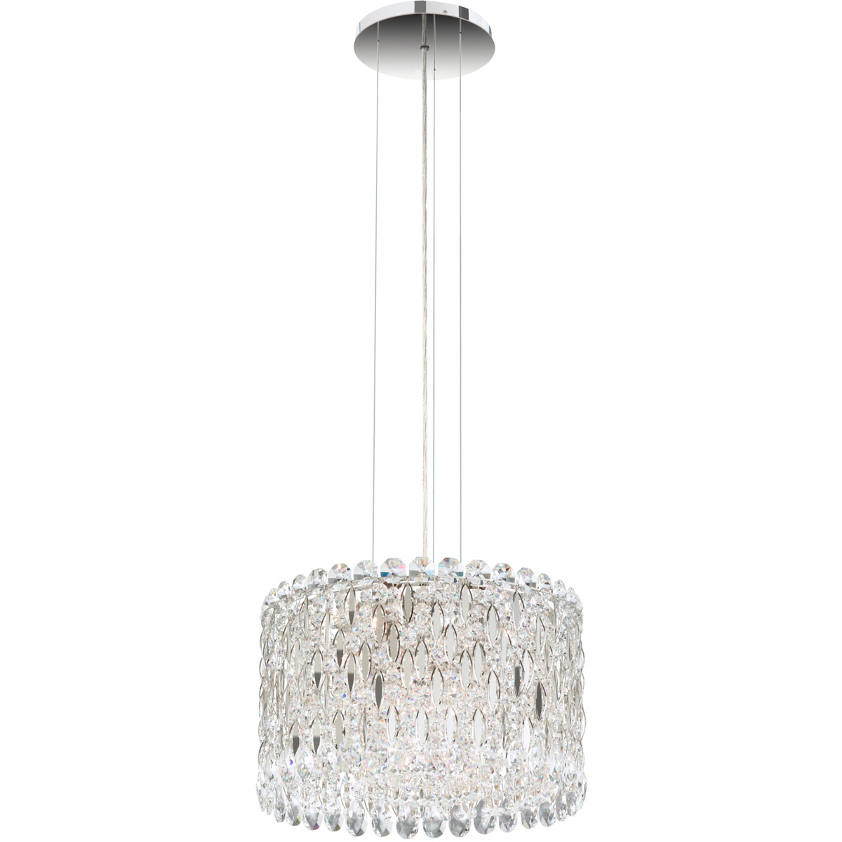 Schonbek RS8345N-06H Sarella 8 Light 15.5 inch White Mini Pendant Ceiling Light in Heritage