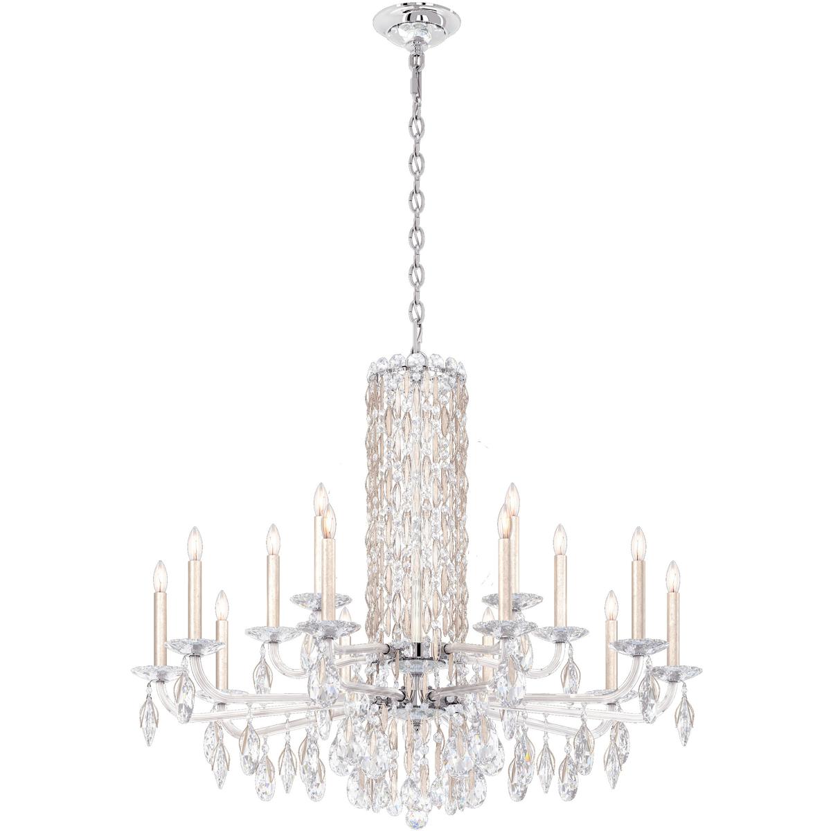 Schonbek RS83151N-48H Siena 15 Light 41 inch Antique Silver Chandelier Ceiling Light in Heritage, No Spikes