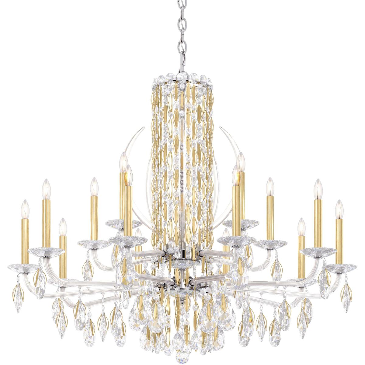 Schonbek RS8315N-22H Siena 15 Light 41 inch Heirloom Gold Chandelier Ceiling Light in Heritage