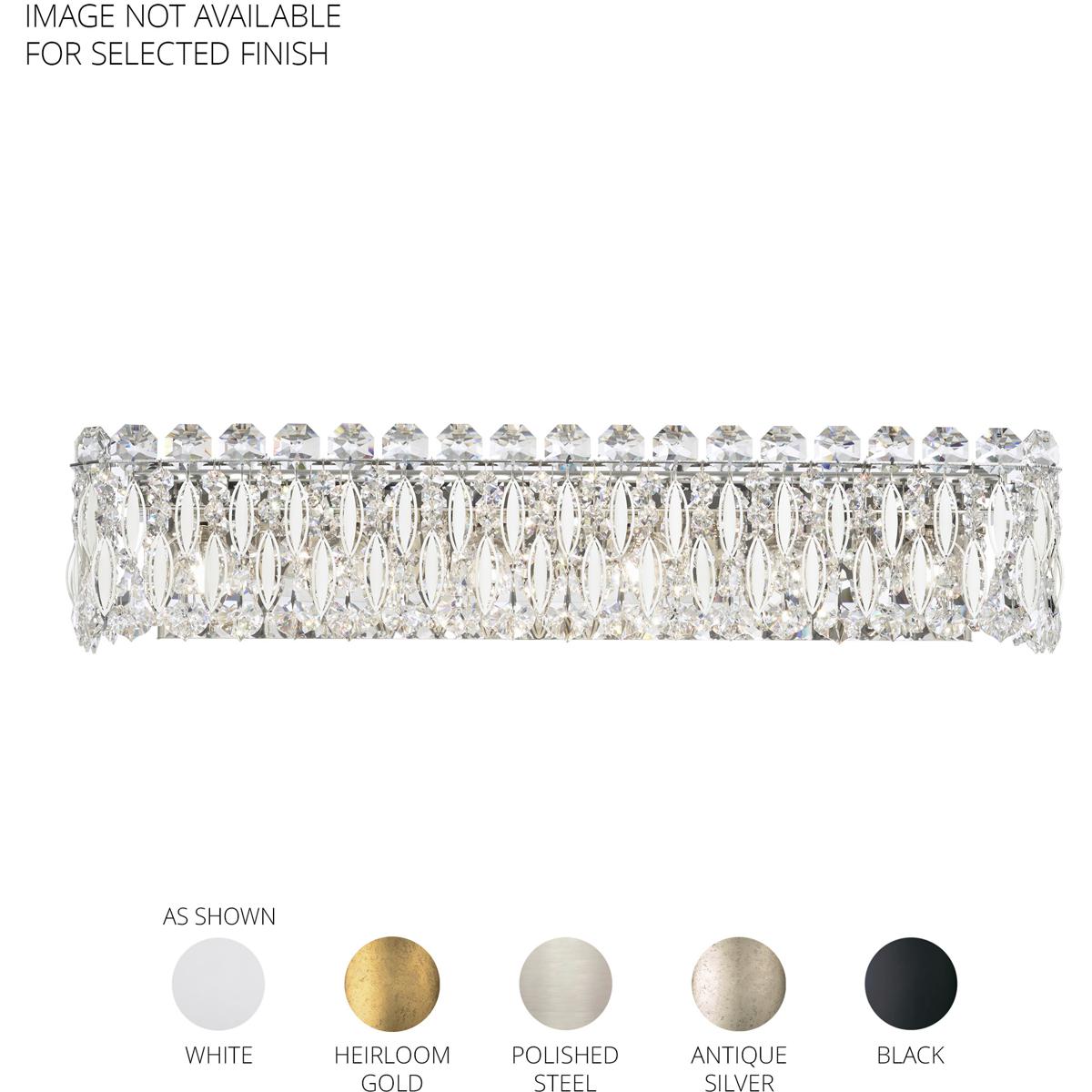 Schonbek RS8324N-51H Sarella 6 Light 25.5 inch Black Bath Vanity & Wall Light in Heritage