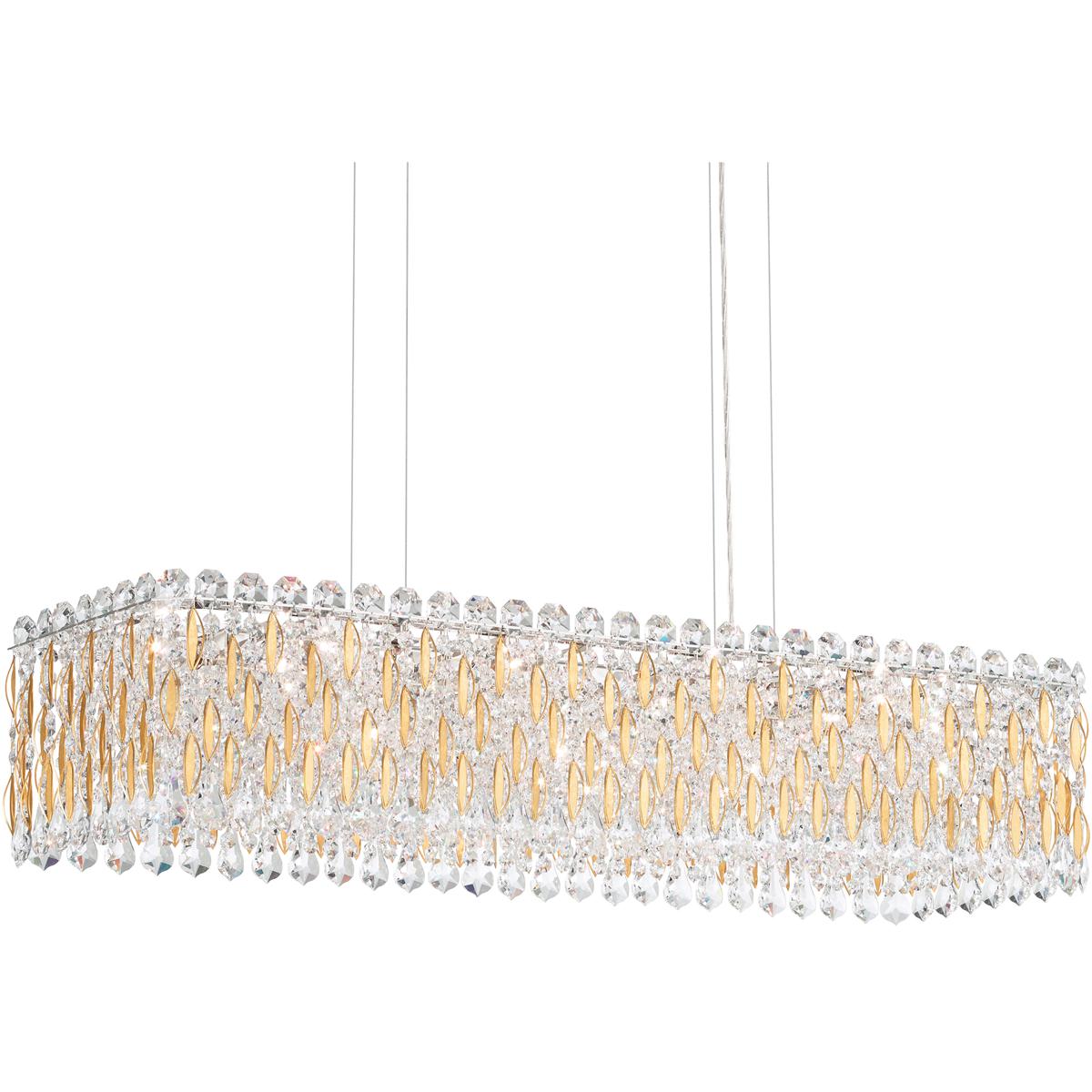 Schonbek RS8344N-22R Sarella 13 Light 36.5 inch Heirloom Gold Linear Pendant Ceiling Light in Radiance