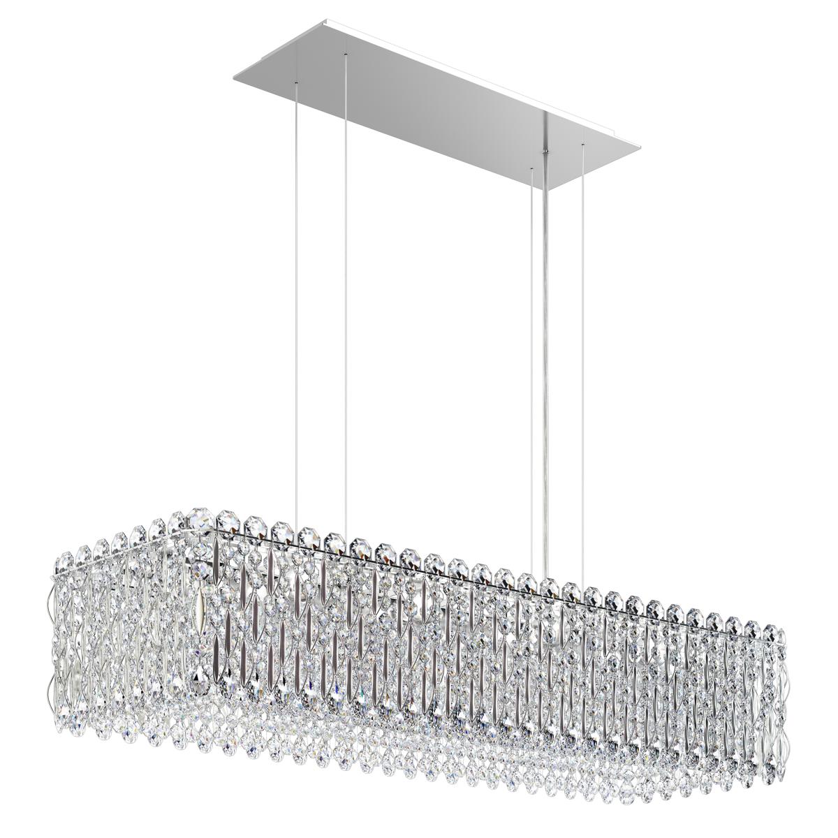 Schonbek RS8344N-401R Sarella 13 Light 36.5 inch Polished Stainless Steel Linear Pendant Ceiling Light in Radiance