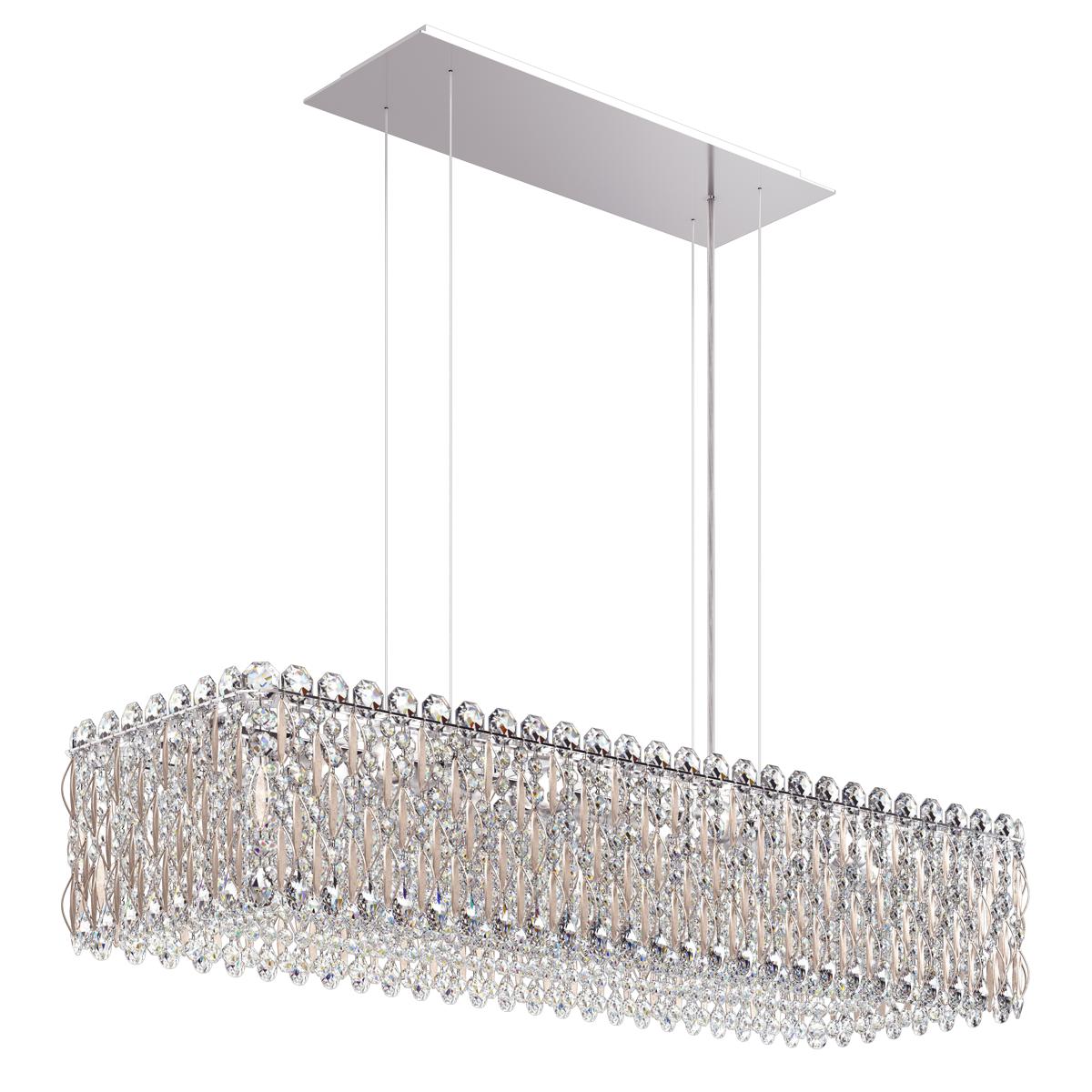 Schonbek RS8344N-48R Sarella 13 Light 36.5 inch Antique Silver Linear Pendant Ceiling Light in Radiance