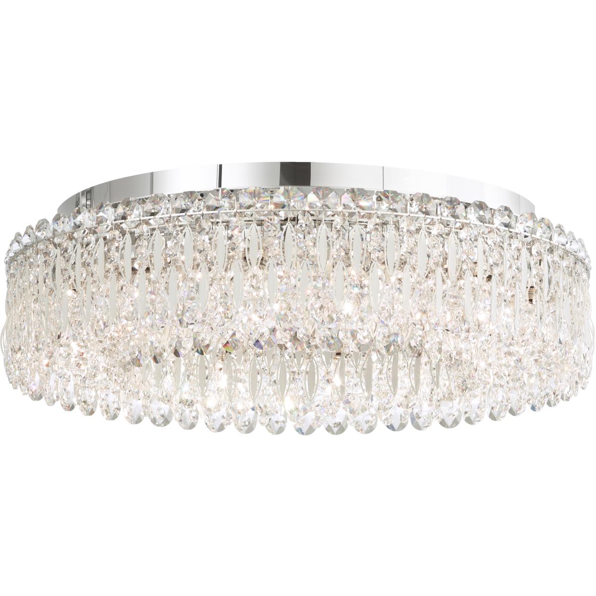 Schonbek RS8347N-06R Sarella 12 Light White Flush Mount Ceiling Light in Radiance