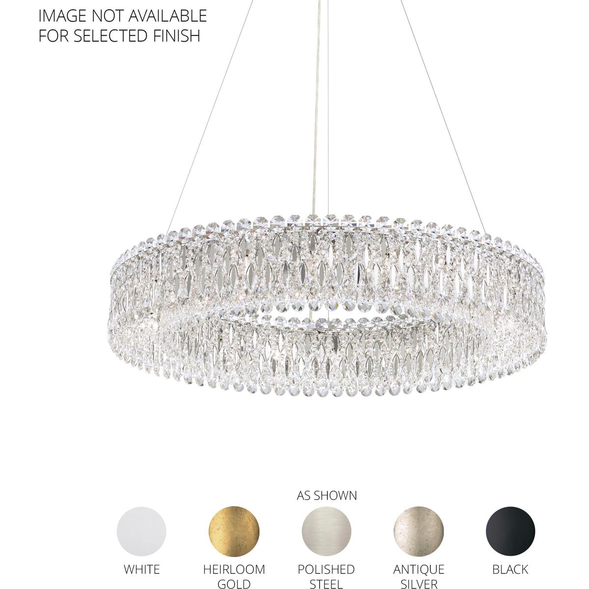 Schonbek RS8349N-51H Sarella 18 Light Black Pendant Ceiling Light in Heritage