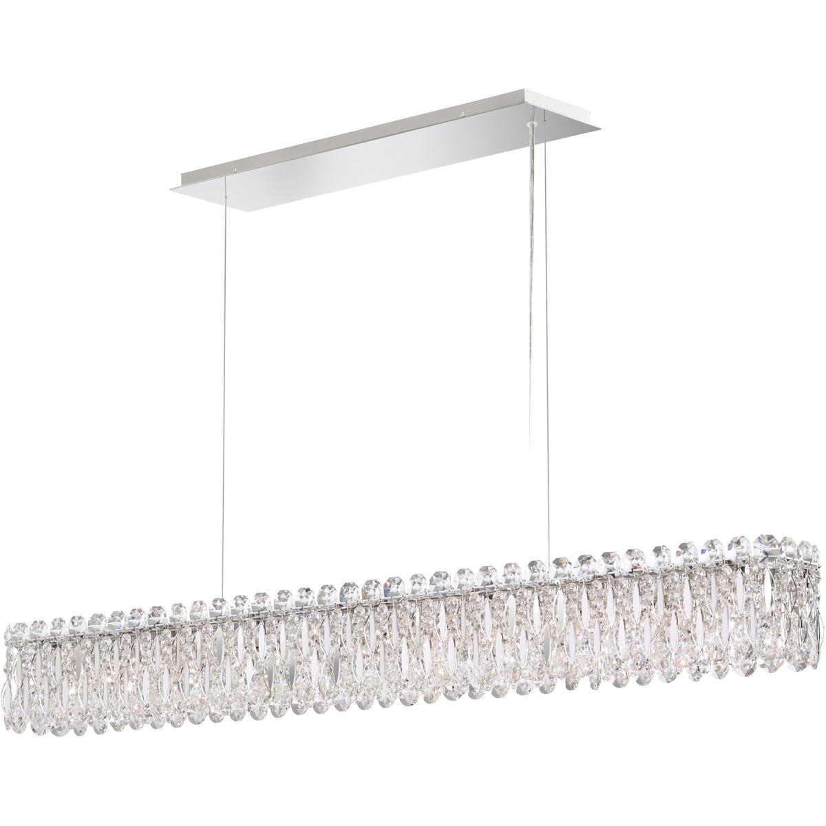 Schonbek RS8352N-401R Sarella 11 Light 47.5 inch Polished Stainless Steel Linear Pendant Ceiling Light in Radiance