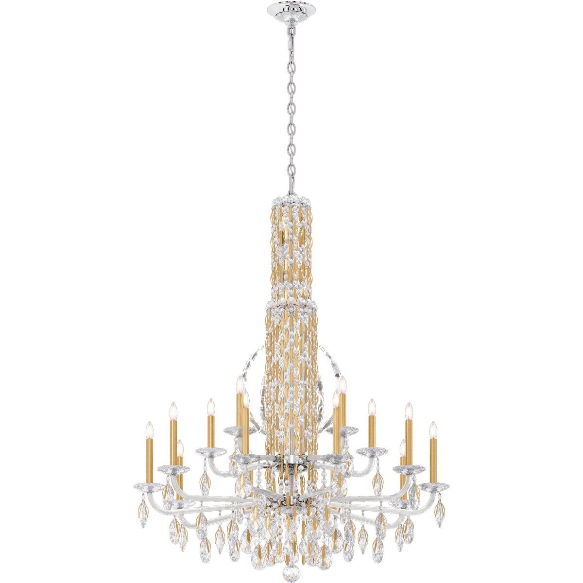 Schonbek RS84151N-22H Siena 17 Light 40.5 inch Heirloom Gold Chandelier Ceiling Light in Heritage, No Spikes