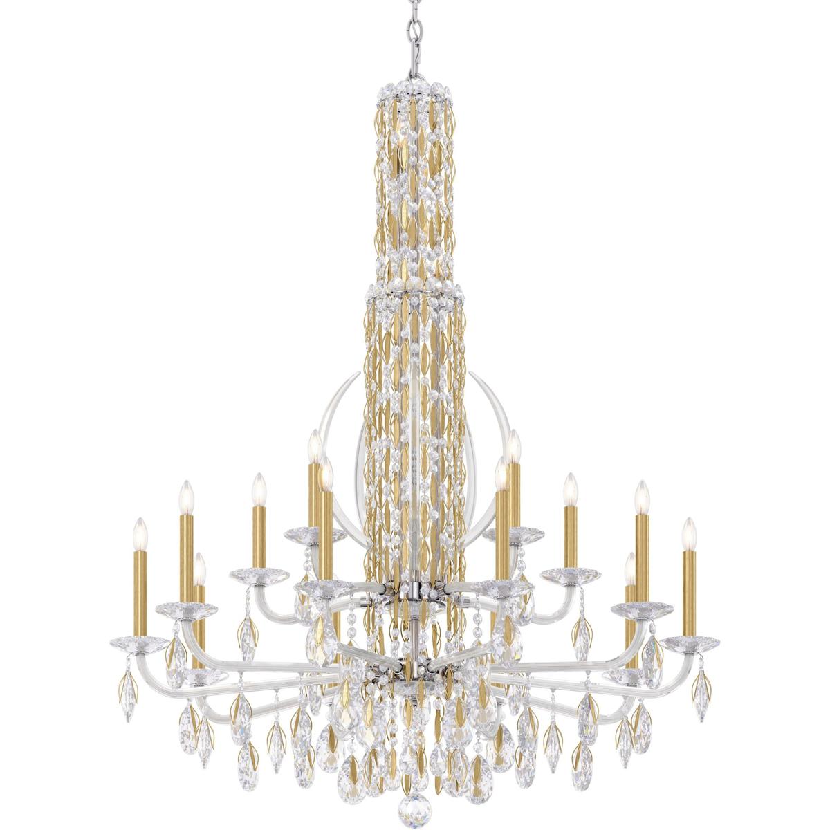 Schonbek RS8415N-22H Siena 17 Light 40.5 inch Heirloom Gold Chandelier Ceiling Light in Heritage